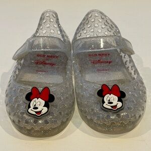 Old Navy x Disney Girls Jelly Sandals with Minnie Mouse - Clear size 11